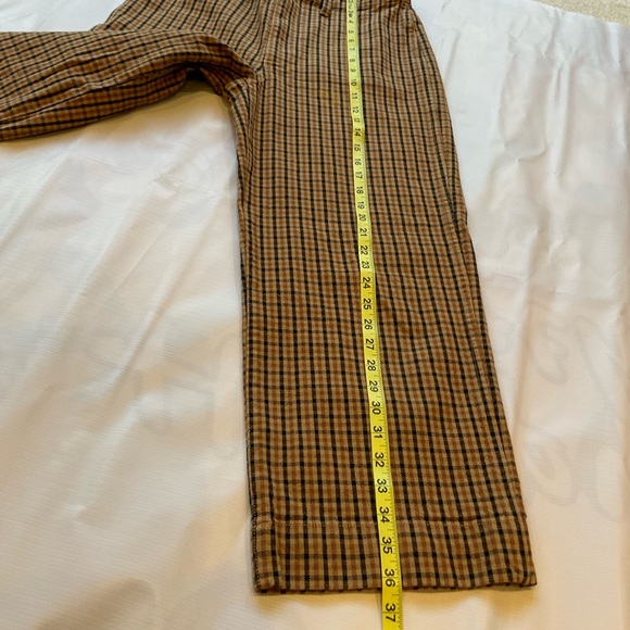 Madewell Plaid Slim Emmet Wide Leg Crop Pants Size 28 - Picture 14 of 15